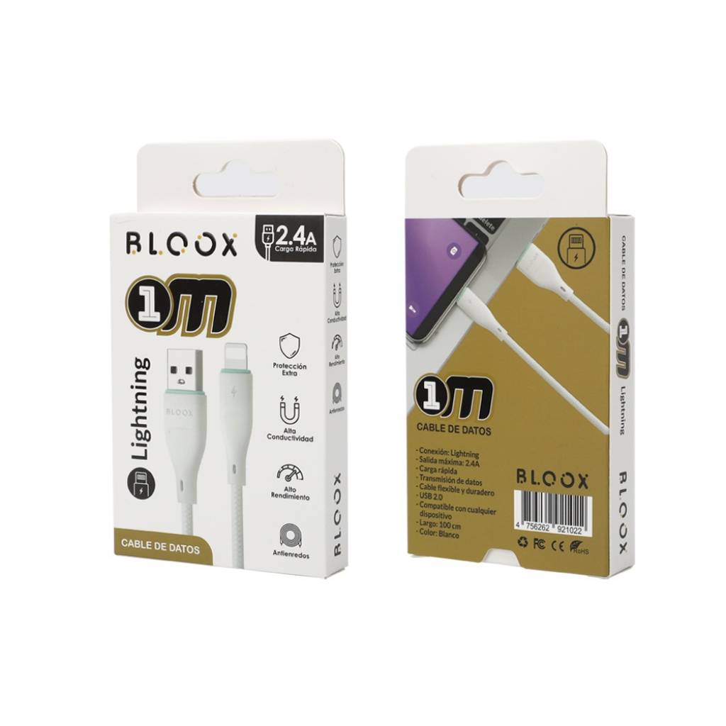 CABLE IPHONE BLOOX 1 MT