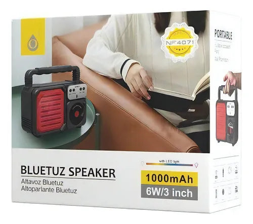 PARLANTE BLUETOOTH FORMA DE RADIO