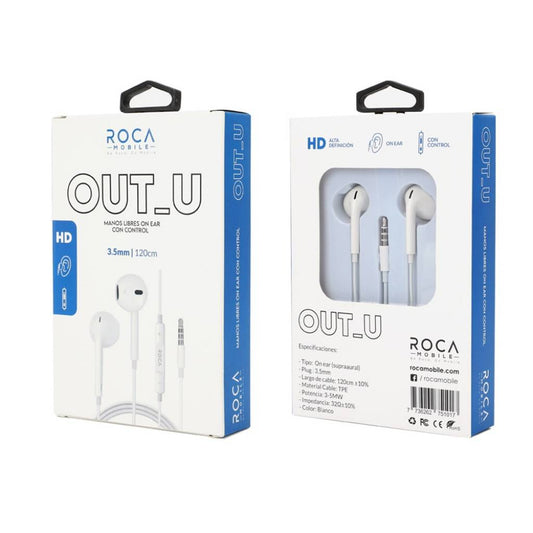 AURICULARES MANOS LIBRES ROCA OUT_U JACK 3.5MM