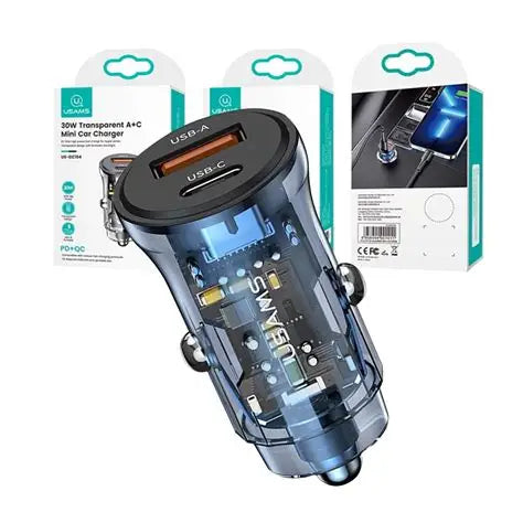 CARGADOR AUTO USAMS 30W