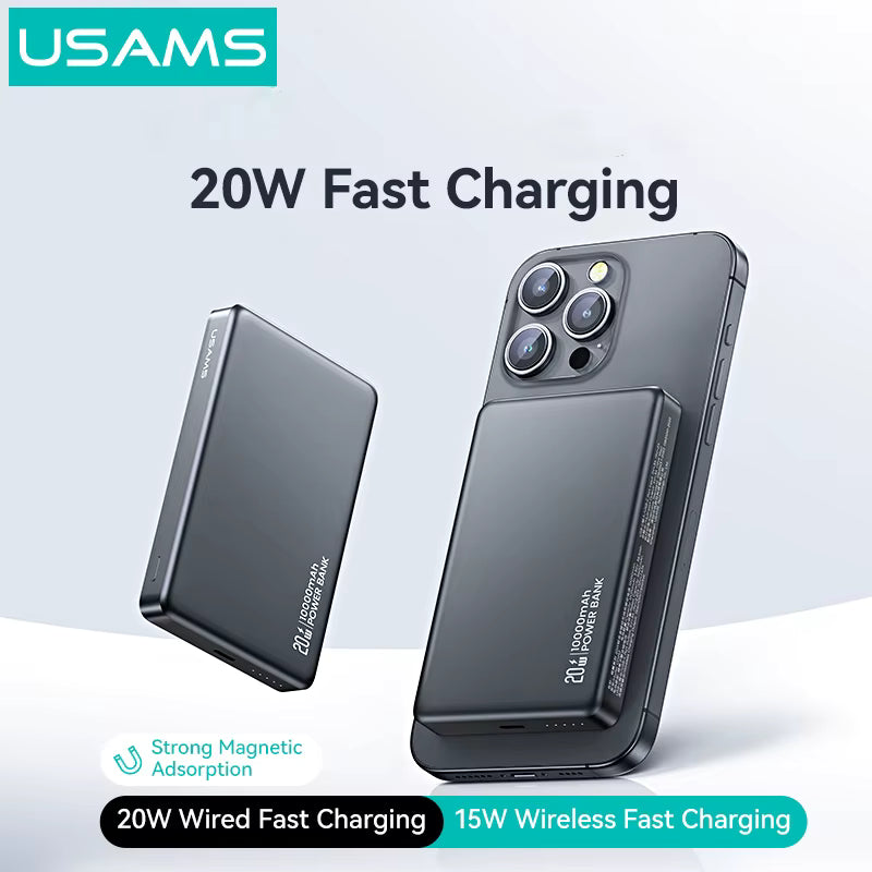 POWER BANK USAMS PD20W ALUMINUM