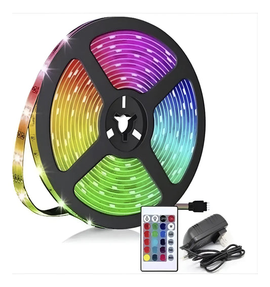 CINTA TIRA LUCES LED 2835  10M CON TRANSFORMADOR+CONTROL/ INTERIOR Y EXTERIOR