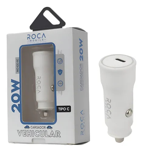 CARGADOR AUTO ROCA 20 W TIPO C